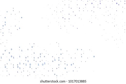 Dark BLUE vector layout with algebra elements. Blurred design in simple style with collection of numerals. The pattern can be used for school, grammar websites.