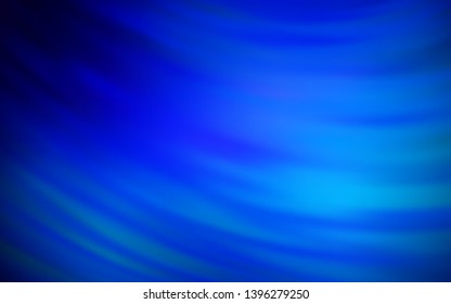 Dark BLUE vector layout with bent lines. Colorful abstract illustration with gradient lines. A completely new template for your design.