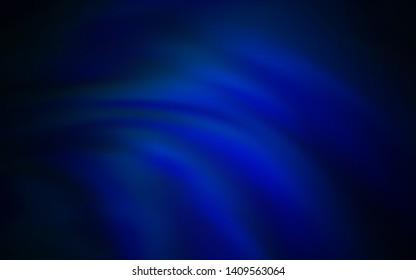 Dark BLUE vector layout with bent lines. Modern gradient abstract illustration with bandy lines. Abstract style for your business design.