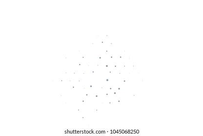 Dark BLUE vector layout with bright snowflakes. Blurred decorative design in xmas style with snow. The pattern can be used for new year ad, booklets.
