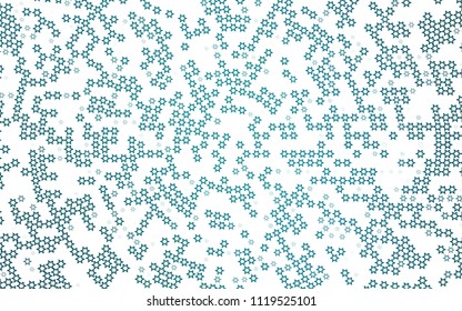 Dark BLUE vector layout with bright stars. Shining colored illustration with stars. The pattern can be used for new year ad, booklets.