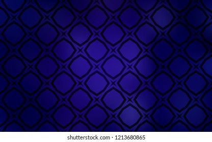 Dark BLUE vector layout with bright stars. Glitter abstract illustration with colored stars. Pattern for wrapping gifts.