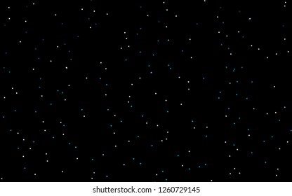 Dark BLUE vector layout with bright stars. Decorative shining illustration with stars on abstract template. Smart design for your business advert.