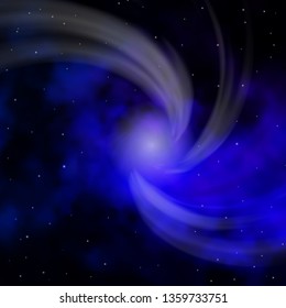 Dark BLUE vector layout with bright stars. Colorful illustration with abstract gradient stars. Pattern for wrapping gifts.