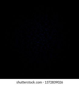 Dark BLUE vector layout with bright stars. Modern geometric abstract illustration with stars. Theme for cell phones.
