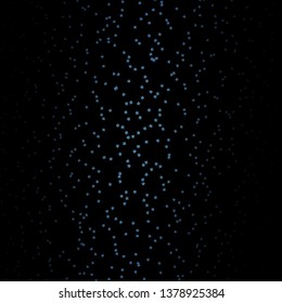 Dark BLUE vector layout with bright stars. Decorative illustration with stars on abstract template. Design for your business promotion.