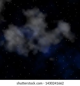Dark BLUE vector layout with bright stars. Colorful illustration in abstract style with gradient stars. Pattern for wrapping gifts.