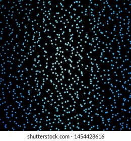 Dark BLUE vector layout with bright stars. Colorful illustration with abstract gradient stars. Pattern for websites, landing pages.