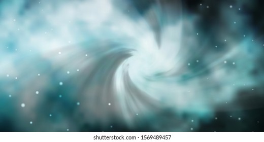 Dark BLUE vector layout with bright stars. Blur decorative design in simple style with stars. Pattern for new year ad, booklets.