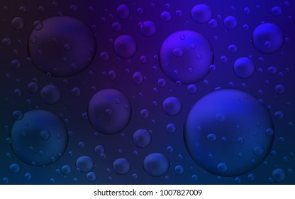 Dark BLUE vector layout with circle shapes. Blurred decorative design in abstract style with bubbles. Beautiful design for your business natural advert.