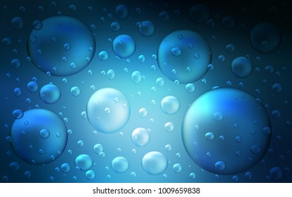 Dark BLUE vector layout with circle shapes. Blurred decorative design in abstract style with bubbles. New design for ad, poster, banner of your website.