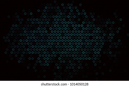 Dark BLUE vector  layout with circle shapes. Abstract illustration with colored bubbles in nature style. New design for ad, poster, banner of your website.