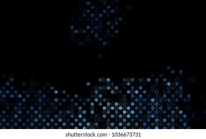 Dark BLUE vector  layout with circle shapes. Beautiful colored illustration with blurred circles in nature style. Completely new template for your brand book.
