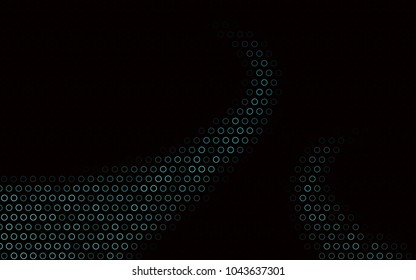 Dark BLUE vector  layout with circle shapes. Beautiful colored illustration with blurred circles in nature style. Pattern can be used as texture of water, rain drops.