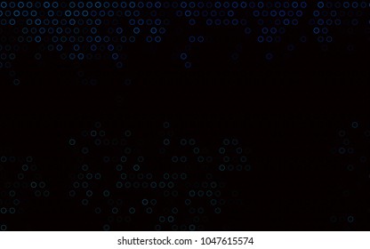 Dark BLUE vector  layout with circle shapes. Abstract illustration with colored bubbles in nature style. New design for ad, poster, banner of your website.