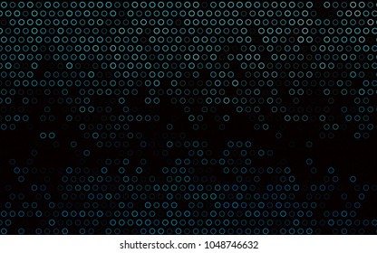 Dark BLUE vector  layout with circle shapes. Modern abstract illustration with colorful water drops. The pattern can be used for ads, leaflets of liquid.