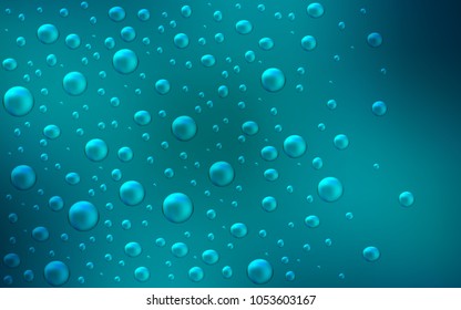 Dark BLUE vector layout with circle shapes. Beautiful colored illustration with blurred circles in nature style. New design for ad, poster, banner of your website.