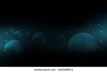 Dark BLUE vector layout with circle shapes. Blurred decorative design in abstract style with bubbles. New design for ad, poster, banner of your website.