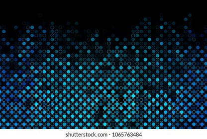 Dark BLUE vector  layout with circle shapes. Abstract illustration with colored bubbles in nature style. Completely new template for your brand book.