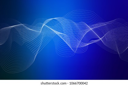 Dark BLUE vector layout with circle shapes. Illustration with set of shining colorful abstract circles. Beautiful design for your business natural advert.