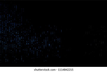 Dark BLUE vector  layout with circle shapes. Abstract illustration with colored bubbles in nature style. The pattern can be used for ads, leaflets of liquid.