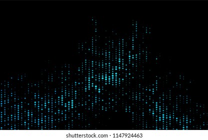 Dark BLUE vector  layout with circle shapes. Blurred decorative design in abstract style with bubbles. The pattern can be used for ads, leaflets of liquid.