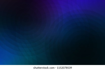 Dark BLUE vector layout with circle shapes. Glitter abstract illustration with blurred drops of rain. Beautiful design for your business advert.