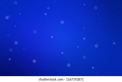 Dark BLUE vector layout with circle shapes. Modern abstract illustration with colorful water drops. Beautiful design for your business advert.