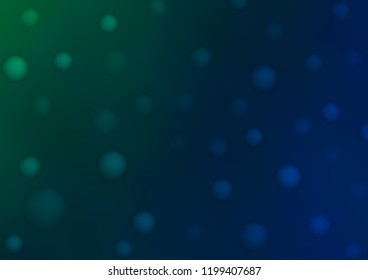 Dark BLUE vector layout with circle shapes. Blurred decorative design in abstract style with bubbles. The pattern can be used for beautiful websites.