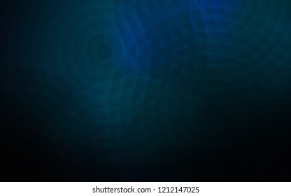 Dark BLUE vector layout with circle shapes. Illustration with set of shining colorful abstract circles. Beautiful design for your business advert.
