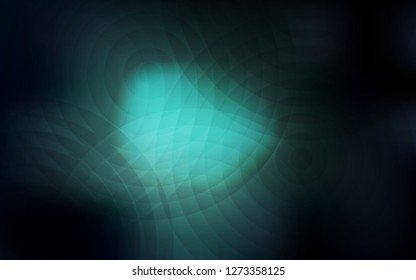 Dark BLUE vector layout with circle shapes. Beautiful colored illustration with blurred circles in nature style. Completely new template for your brand book.