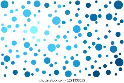 DARK BLUE vector  layout with circle shapes. Blurred decorative design in abstract style with bubbles. Pattern for beautiful websites.