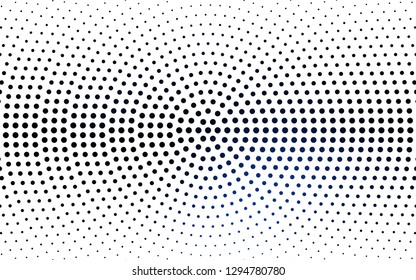 DARK BLUE vector  layout with circle shapes. Modern abstract illustration with colorful water drops. New template for your brand book.