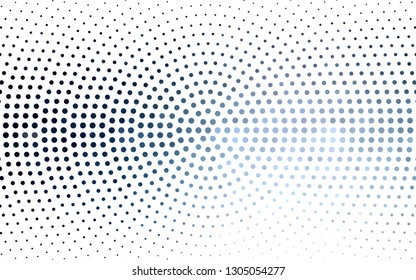 DARK BLUE vector  layout with circle shapes. Glitter abstract illustration with blurred drops of rain. Pattern for textures of wallpapers.
