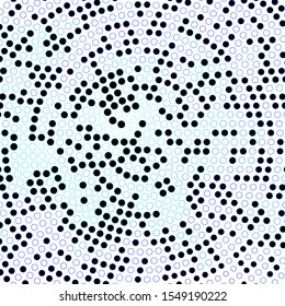 Dark BLUE vector layout with circle shapes. Modern abstract illustration with colorful circle shapes. Pattern for booklets, leaflets.