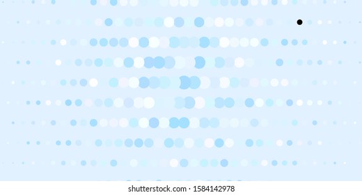 Dark BLUE vector layout with circle shapes. Colorful illustration with gradient dots in nature style. Pattern for wallpapers, curtains.