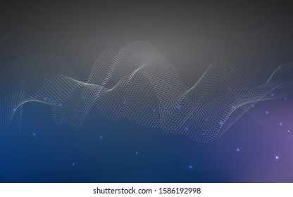 Dark BLUE vector layout with circle shapes. Modern abstract illustration with colorful water drops. The pattern can be used for aqua ad, booklets.