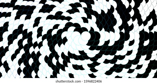 Dark BLUE vector layout with circle shapes. Abstract decorative design in gradient style with bubbles. Design for your commercials.