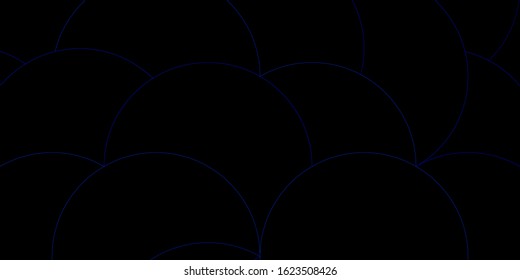 Dark BLUE vector layout with circle shapes. Colorful illustration with gradient dots in nature style. Design for posters, banners.