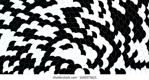 Dark BLUE vector layout with circle shapes. Illustration with set of shining colorful abstract spheres. Pattern for business ads.