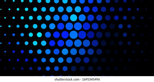 Dark BLUE vector layout with circle shapes. Abstract illustration with colorful spots in nature style. Design for your commercials.