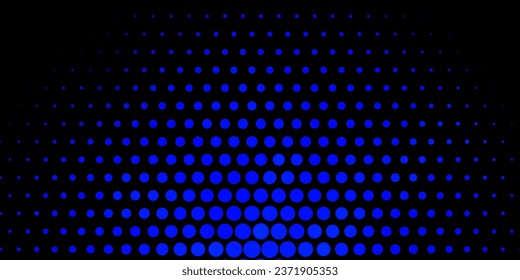 Dark BLUE vector layout with circle shapes. Abstract decorative design in gradient style with bubbles. Pattern for booklets, leaflets.