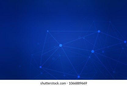 Dark BLUE vector layout with circles, lines. Illustration with set of colorful abstract circles and lines. New design for ad, poster, banner of your website.