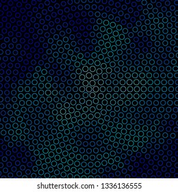 Dark BLUE vector layout with circles. Abstract illustration with colorful spots in nature style. New template for your brand book.