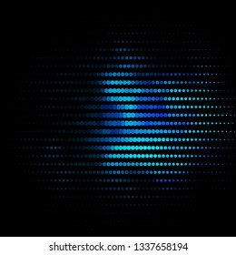 Dark BLUE vector layout with circles. Abstract illustration with colorful spots in nature style. Design for posters, banners.