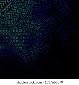 Dark BLUE vector layout with circles. Abstract illustration with colorful spots in nature style. New template for your brand book.