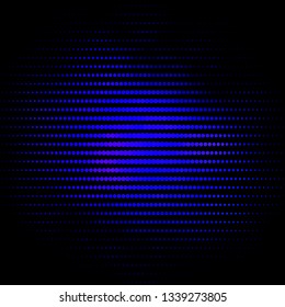 Dark BLUE vector layout with circles. Modern abstract illustration with colorful circle shapes. Pattern for business ads.