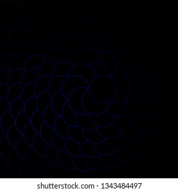 Dark BLUE vector layout with circles. Abstract decorative design in gradient style with bubbles. Pattern for wallpapers, curtains.