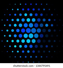 Dark BLUE vector layout with circles. Abstract illustration with colorful spots in nature style. Pattern for wallpapers, curtains.