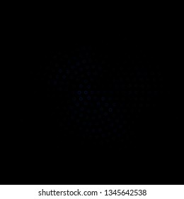 Dark BLUE vector layout with circles. Colorful illustration with gradient dots in nature style. Pattern for wallpapers, curtains.
